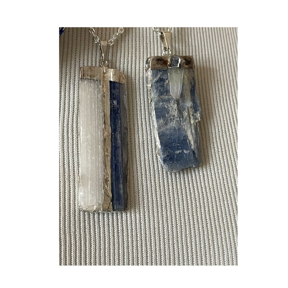 Kyanite Stone Pendant Necklaces | 2 Styles | NWT